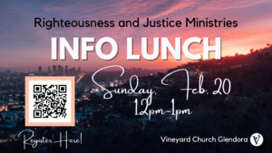 Righteousness & Justice Ministries Info Lunch